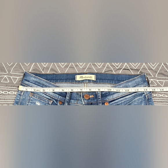 Madewell 9" High Rise Distressed Skinny Size 27 - Picture 5 of 9